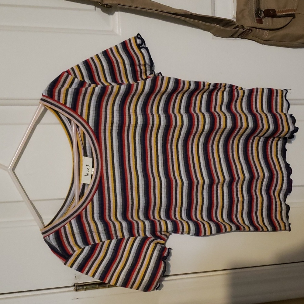 Love J striped shirt